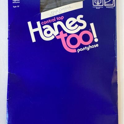 Control top Hanes too pantyhose Size CD color-charcoal  Style 137